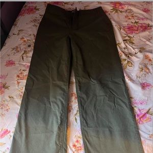 olive green pants